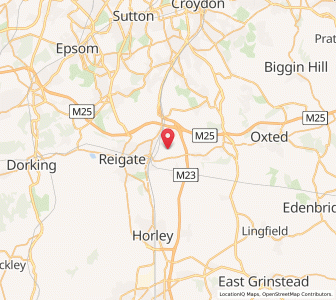 Map of Nutfield, EnglandEngland