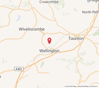 Map of Nynehead, EnglandEngland