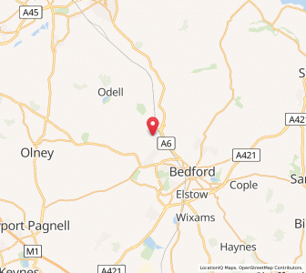 Map of Oakley, EnglandEngland