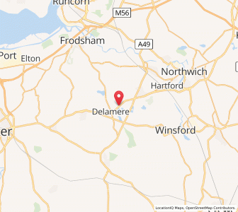 Map of Oakmere, EnglandEngland