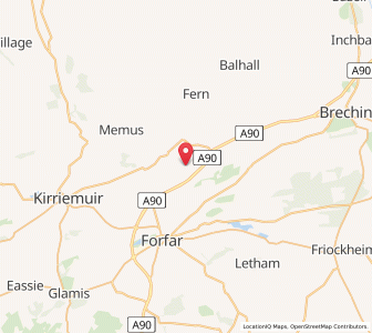 Map of Oathlaw, ScotlandScotland