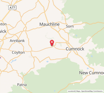 Map of Ochiltree, ScotlandScotland