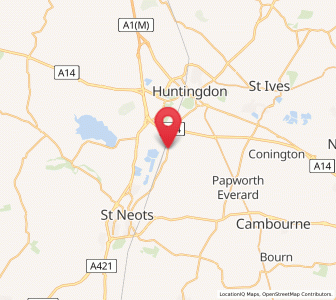 Map of Offord D'Arcy, England
