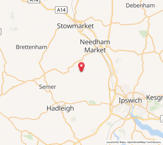 Map of Offton, EnglandEngland