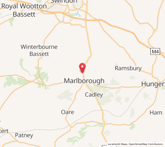 Map of Ogbourne Saint Andrew, EnglandEngland