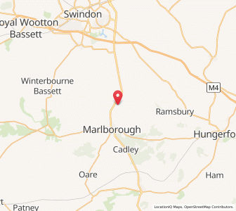 Map of Ogbourne Saint George, EnglandEngland