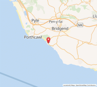 Map of Ogmore-by-Sea, WalesWales