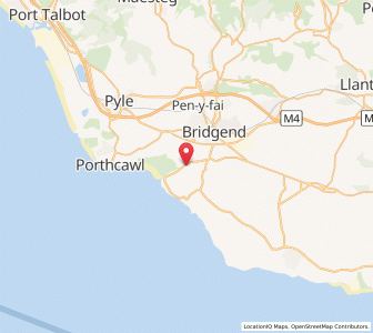 Map of Ogmore, WalesWales