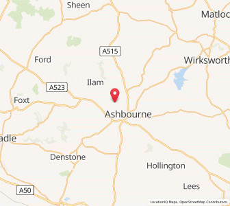 Map of Okeover, EnglandEngland