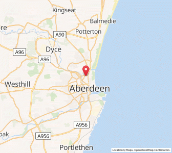 Map of Old Aberdeen, ScotlandScotland