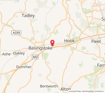 Map of Old Basing, EnglandEngland
