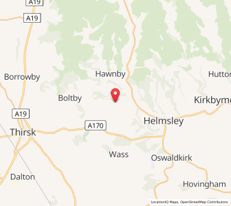 Map of Old Byland, EnglandEngland