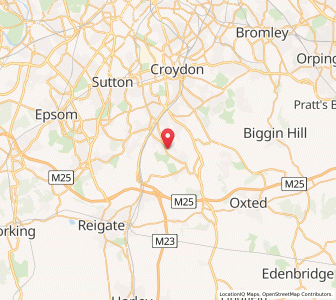 Map of Old Coulsdon, EnglandEngland