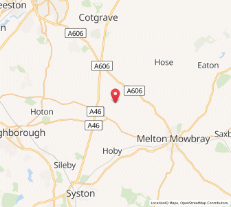 Map of Old Dalby, EnglandEngland