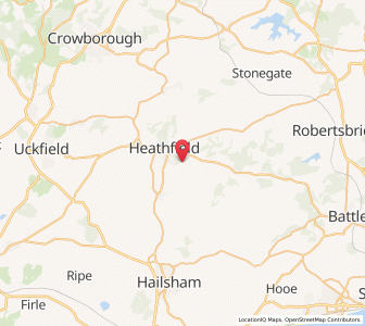 Map of Old Heathfield, EnglandEngland