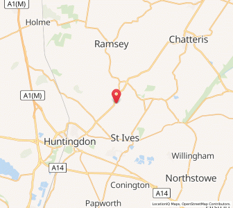 Map of Old Hurst, EnglandEngland
