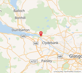 Map of Old Kilpatrick, ScotlandScotland