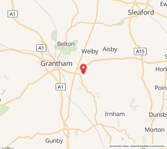 Map of Old Somerby, EnglandEngland