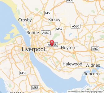 Map of Old Swan, EnglandEngland