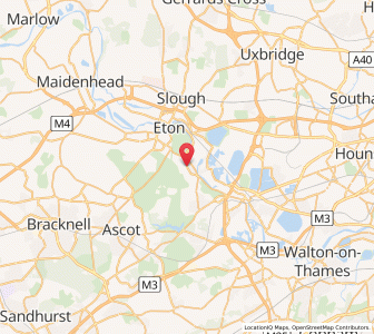Map of Old Windsor, EnglandEngland