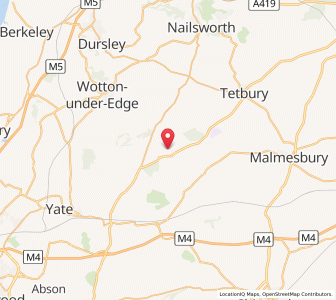 Map of Oldbury on the Hill, EnglandEngland