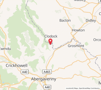 Map of Oldcastle, WalesWales