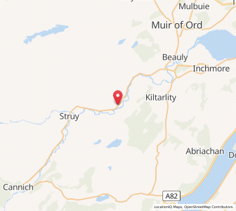 Map of Oldtown Of Aigas, ScotlandScotland