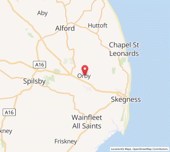 Map of Orby, EnglandEngland