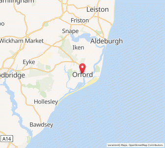 Map of Orford, EnglandEngland
