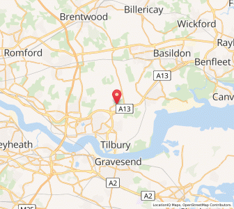 Map of Orsett, EnglandEngland