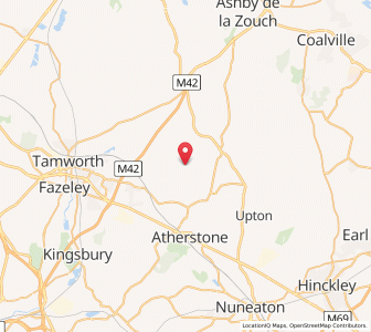Map of Orton on the Hill, EnglandEngland