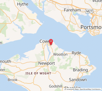 Map of Osborne, EnglandEngland