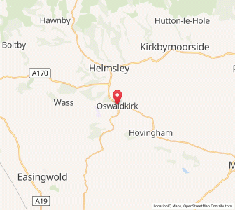 Map of Oswaldkirk, EnglandEngland