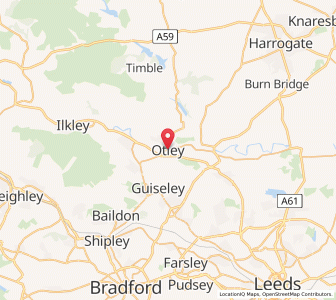 Map of Otley, EnglandEngland