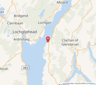 Map of Otter Ferry, ScotlandScotland