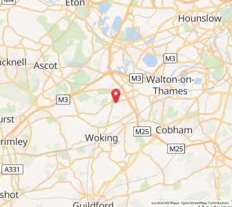 Map of Ottershaw, EnglandEngland