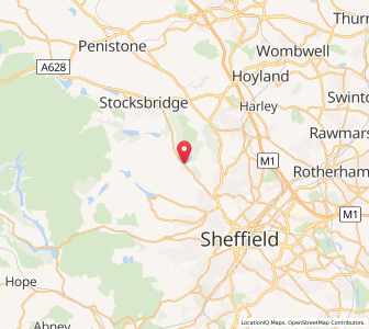 Map of Oughtibridge, EnglandEngland