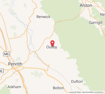 Map of Ousby, EnglandEngland
