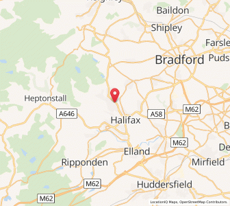 Map of Ovenden, EnglandEngland
