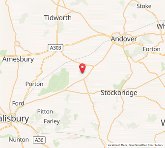 Map of Over Wallop, EnglandEngland