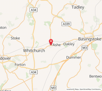 Map of Overton, EnglandEngland