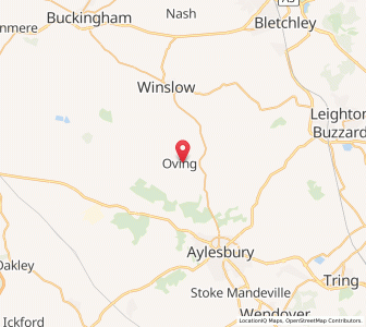 Map of Oving, EnglandEngland