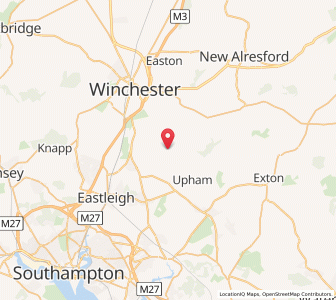 Map of Owslebury, EnglandEngland