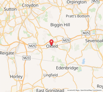 Map of Oxted, EnglandEngland