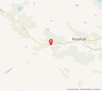 Map of Oykell Bridge, ScotlandScotland