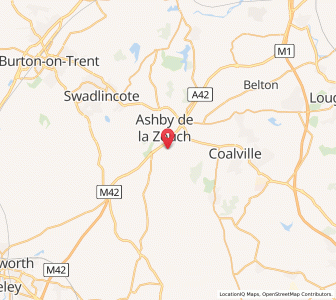 Map of Packington, EnglandEngland