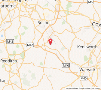 Map of Packwood, EnglandEngland