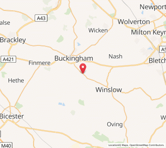 Map of Padbury, EnglandEngland
