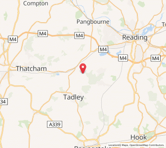 Map of Padworth, EnglandEngland