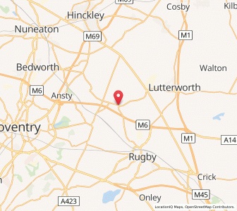 Map of Pailton, EnglandEngland